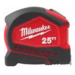 Milwaukee 25Foot Compact Auto Lock Tape Measure / Brand New No Packaging !!!