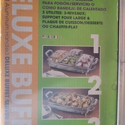 Nostalgia Electrics DBS-999 3-in-1 Deluxe Buffet Server brand new never used