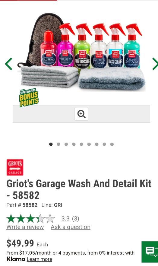 **2 New Buckets Griot's Garage Wash And Detail Kit **