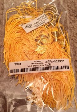 Beistle Tassel Keychain, Gold