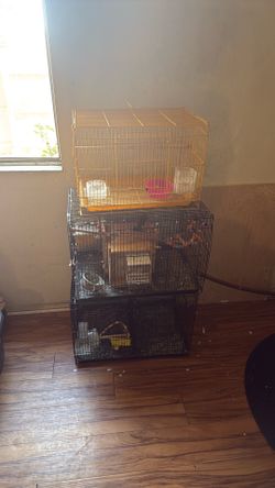 3 Bird cages + accessories