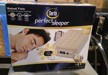 NEW SERTA AIR MATTRESS RAISED TWIN