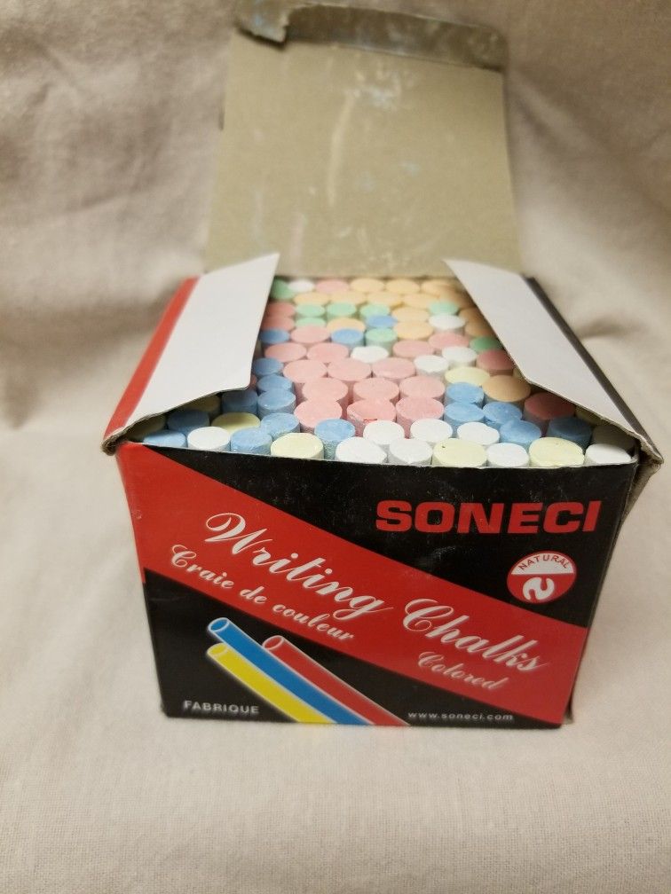 SONECI chalk #100 Pieces White And Pastels