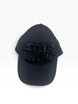 Star Wars Black Embroidered Logo Adjustable Snapback Baseball Cap Hat