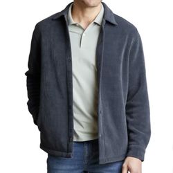 NWT Copper&Oak men’s premium shirt jacket dark blue Size M