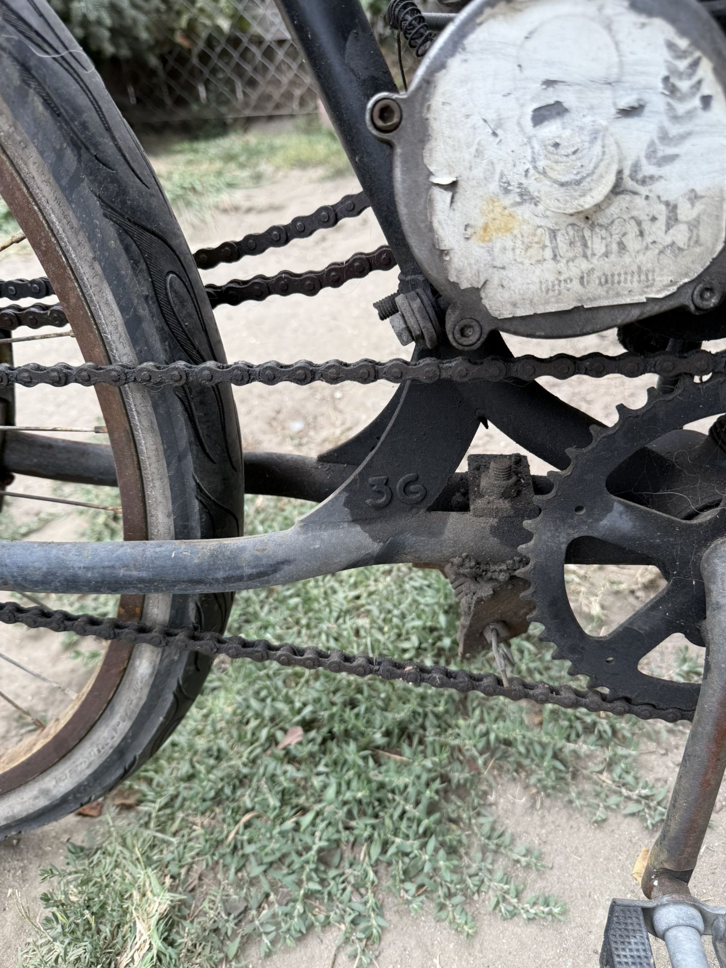 50 Cc Gas Powered Bicycle, Rat Rod, Edition, 3G Bicycle Frame