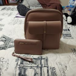 Steve Madden Backpack And Wallet 