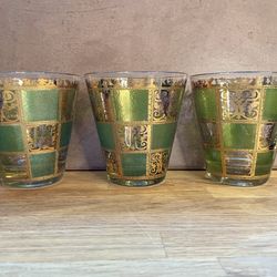 Vintage Culver Prado MCM Whiskey Glasses-set of 3