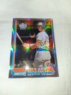 2002 Robin Young, Topps Archives Reserve, Card # 96 of 100 1982 Topps Chewing Gum