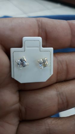 14k gold earrings high quality cz stones
