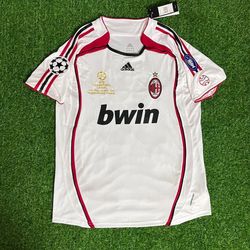 Kaka Milan White Jersey 2007 Retro Medium