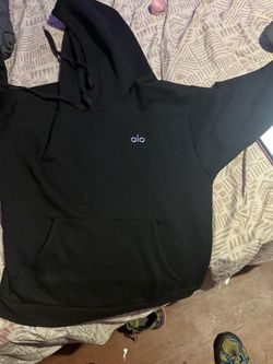 Alo Yoga Black Pullover Hoodie