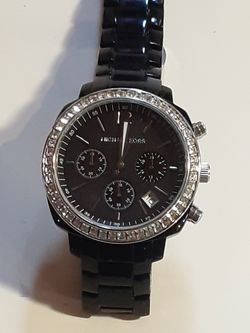 Mk 5080 black acrylic wimens watch