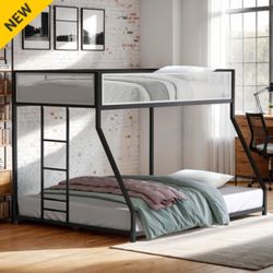 TWIN OVER FULL BUNK BED ( FREE DELIVERY )