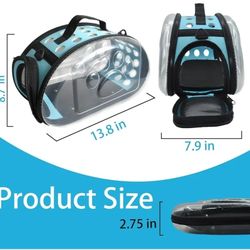 Dog, Cat, small animal Outdoor Pet Carrier Storage Bag, which is a portable carrier designed for cats and other small animals