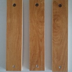 3 Pieces of Wood 13" Long 3" Wide 0.5" Tall Particle Board Arts & Crafts 
