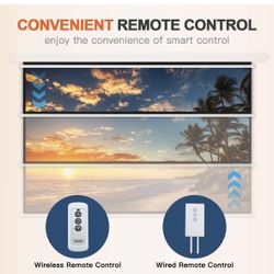 Projector Screen Motorized,4:3 HD Retractable Electric Projector