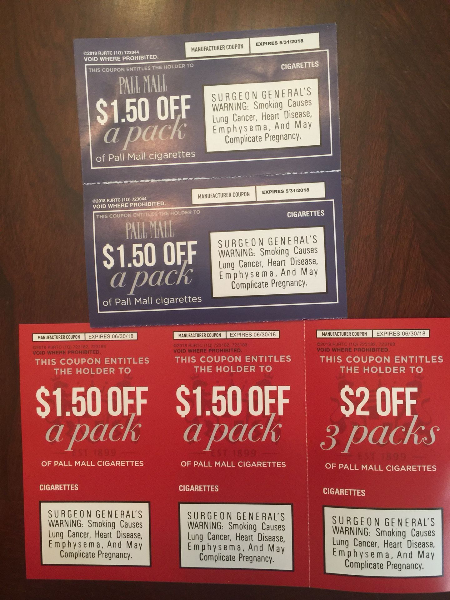 Pall Mall Coupons Worth $8.00