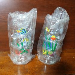 2 cups with swirl straws