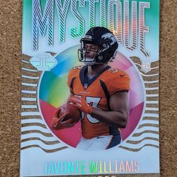 2021 Illusions Javonte Williams Rookie Mystique Clear Acetate