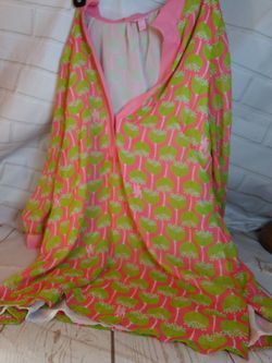 Lilly pullizer cover up 10 women's dress pink green flower designer