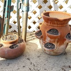 Terra Cotta Strawberry Pot (price Takes Both)
