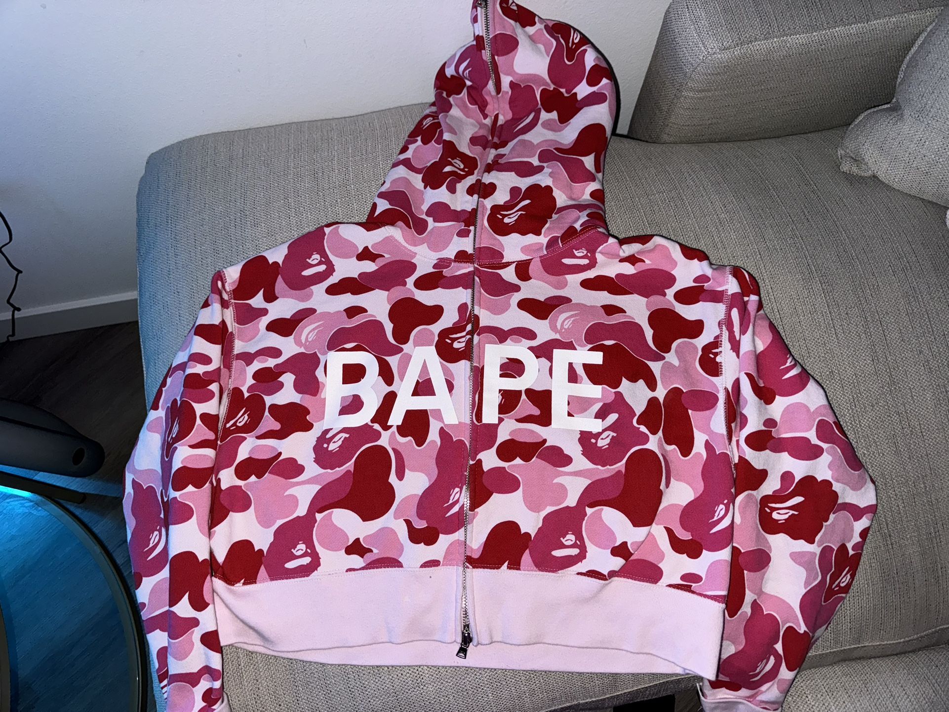Bape pink Women medium Jacket $380