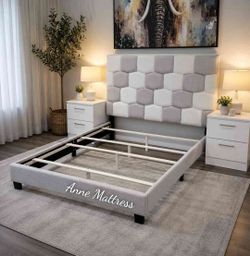 NEW IN BOX - KING BED FRAME WITH ONE (1) NIGHT STAND 👌