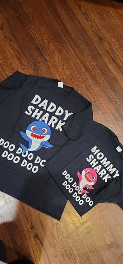 mommy / daddy shark tshirts