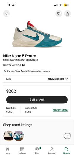 Kobe Coconut size 8.5