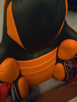 Black and Orange gaming chair