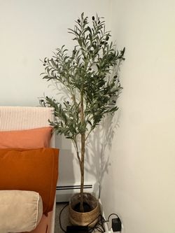 Faux 7ft olive tree