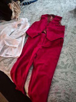 Kids boys tuxedo set Red color size 10y