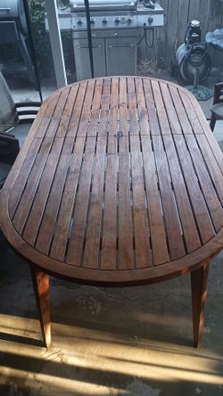 Patio table with chairs
