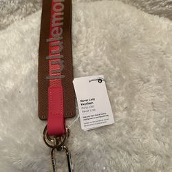 Lululemon Never Lost Keychain 