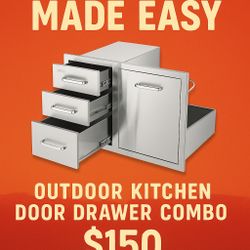 Outdoor Kitchen Door Drawer Combo 