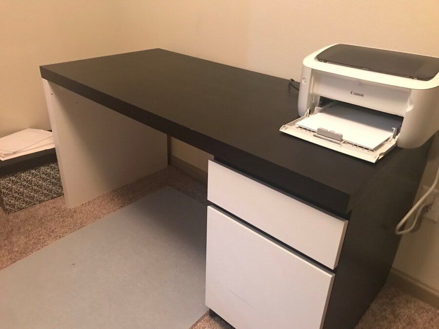 IKEA Desk with Drawer & Cabinet