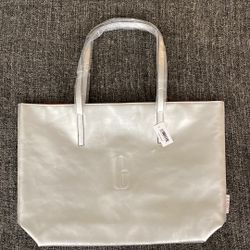 Clinique Bag (tote) - Silver And Red NWT