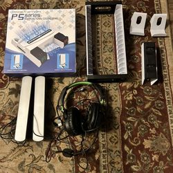 PS5 Gaming Ascessories With Headphone And Lights