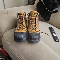 Goodyear Steel Toe Work Boots 8 And 1/2 Warmer Few Times Used