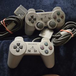 Lot Of 2 Broken PlayStation Controllers