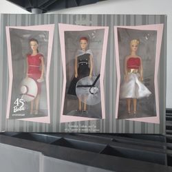 Hallmark Barbie Friendship Fashion and Fun 45th Anniversary Figurines Set 2004