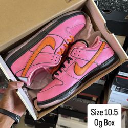 The Powerpuff x Girls Nike Dunk Low Pro SB QS Blossom - Size 10.5 - FD2631 600