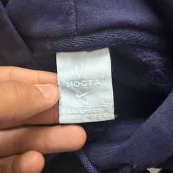 NIKE NAVY BLUE NOCTA HOODIE (SIZE M)