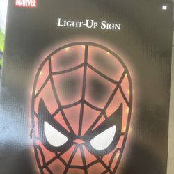 spider man light up sign 