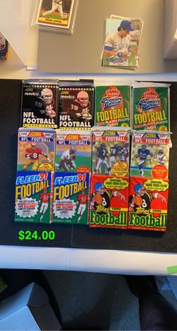 (12) Unopened Football Packs