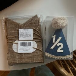 6 Month 1/2 Birthday Banner & Hat