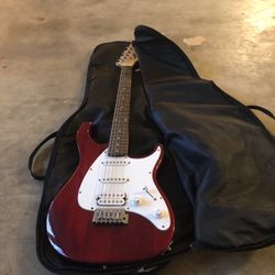 Red Peavey Raptor Guitar