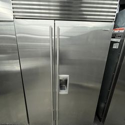 Sub-Zero Stainless Steel 48 Inch Built In Fridge Ice And Water