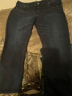 Jeans Waist 40 Length 30 Color Black Mens